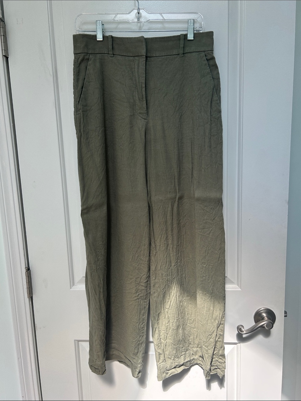 Everlane Wide-Leg Pant in Stretch Linen